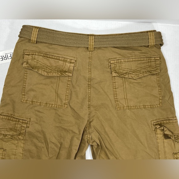 Ring of Fire Delano Messenger Cargo Shorts Mens 33 Beige RYB0412 NWT 100% Cotton - Picture 8 of 13